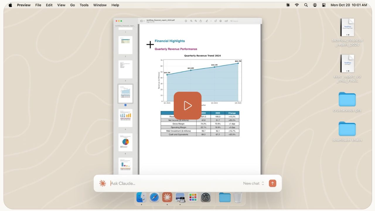 Work Faster with Claude for Desktop