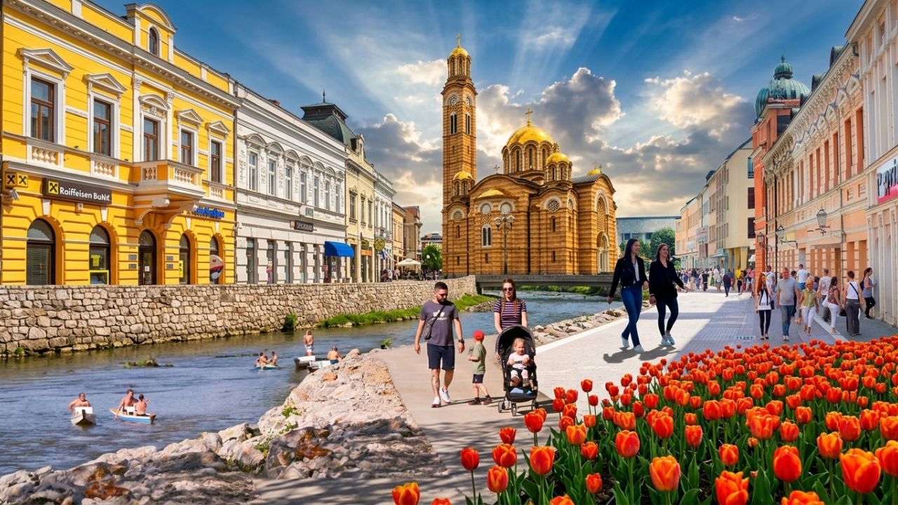 Pješačke ture kroz Banju Luku – pogled na Kastel i Vrbas